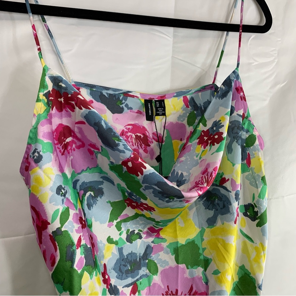 NWT Vero Moda Vibrant Floral Slip Dress, size L - Picture 3 of 10